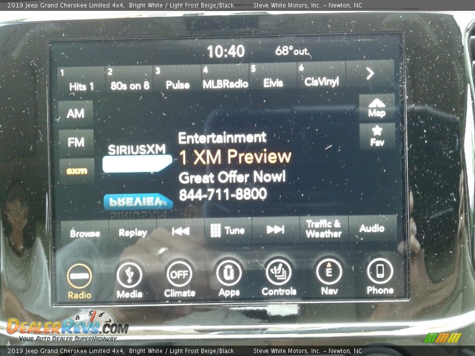2019 Jeep Grand Cherokee Limited 4x4 Bright White / Light Frost Beige/Black Photo #23