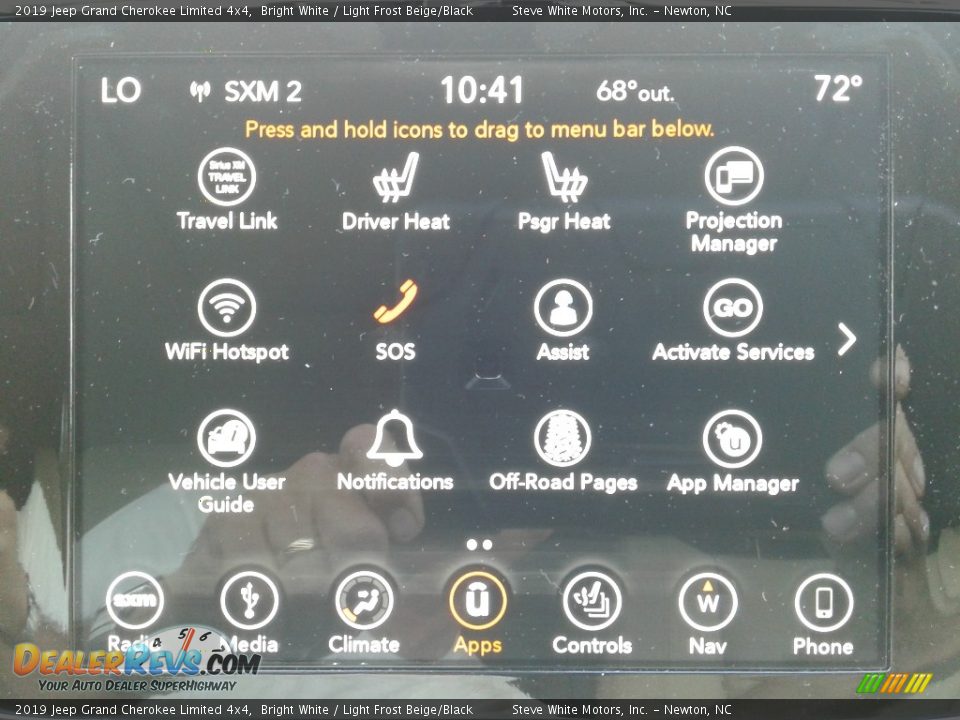 2019 Jeep Grand Cherokee Limited 4x4 Bright White / Light Frost Beige/Black Photo #29
