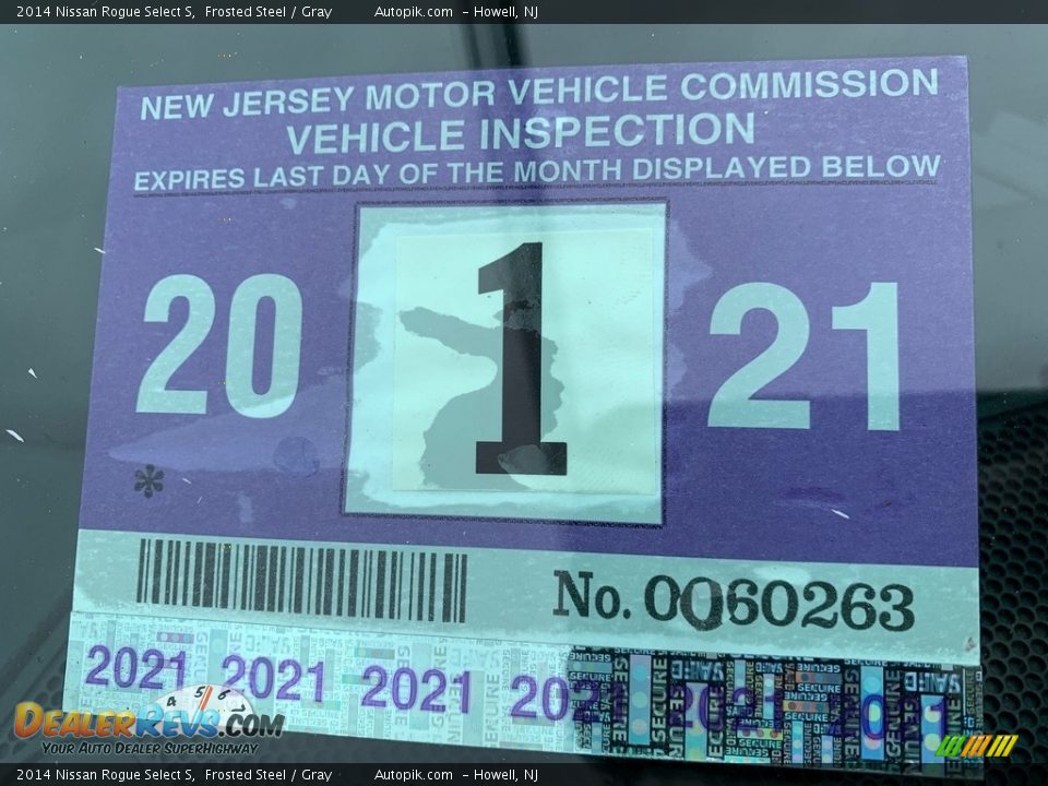 2014 Nissan Rogue Select S Frosted Steel / Gray Photo #9