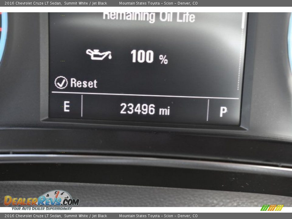 2016 Chevrolet Cruze LT Sedan Summit White / Jet Black Photo #29