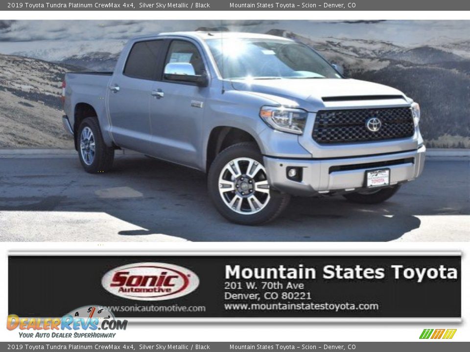 2019 Toyota Tundra Platinum CrewMax 4x4 Silver Sky Metallic / Black Photo #1