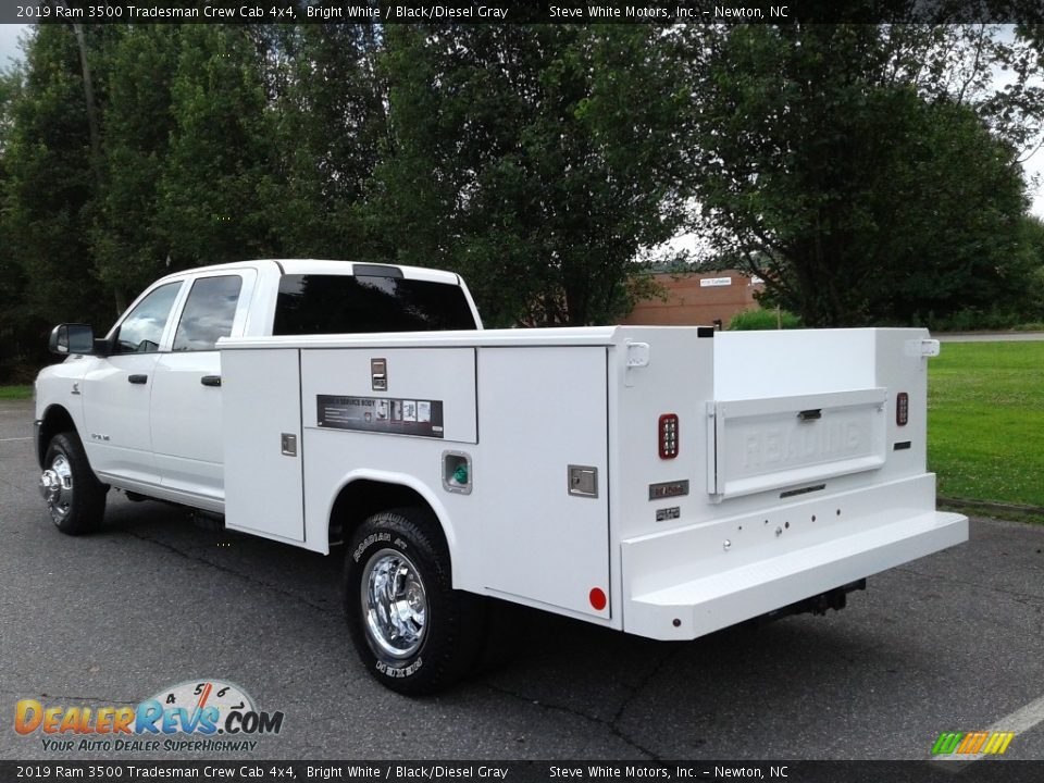 2019 Ram 3500 Tradesman Crew Cab 4x4 Bright White / Black/Diesel Gray Photo #8