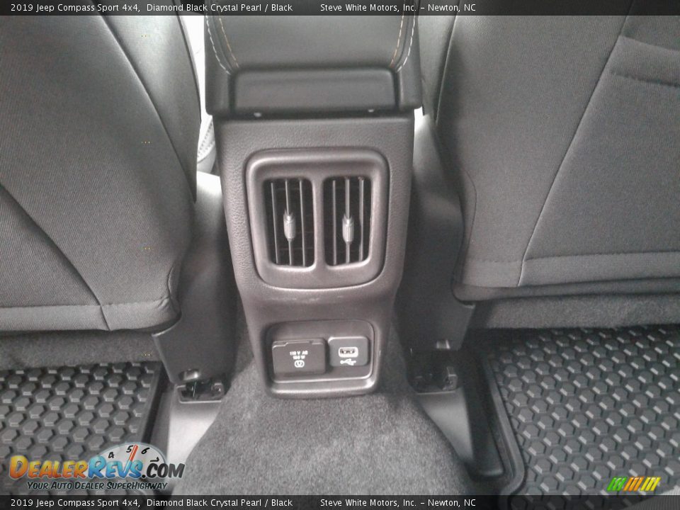 2019 Jeep Compass Sport 4x4 Diamond Black Crystal Pearl / Black Photo #13
