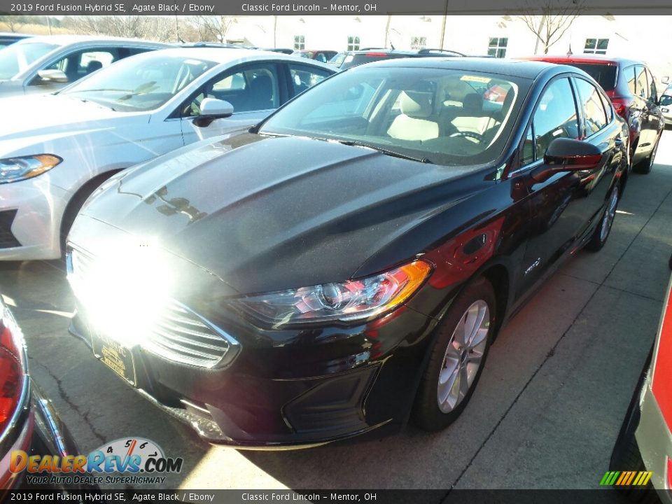 2019 Ford Fusion Hybrid SE Agate Black / Ebony Photo #1