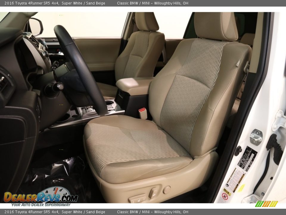 2016 Toyota 4Runner SR5 4x4 Super White / Sand Beige Photo #5