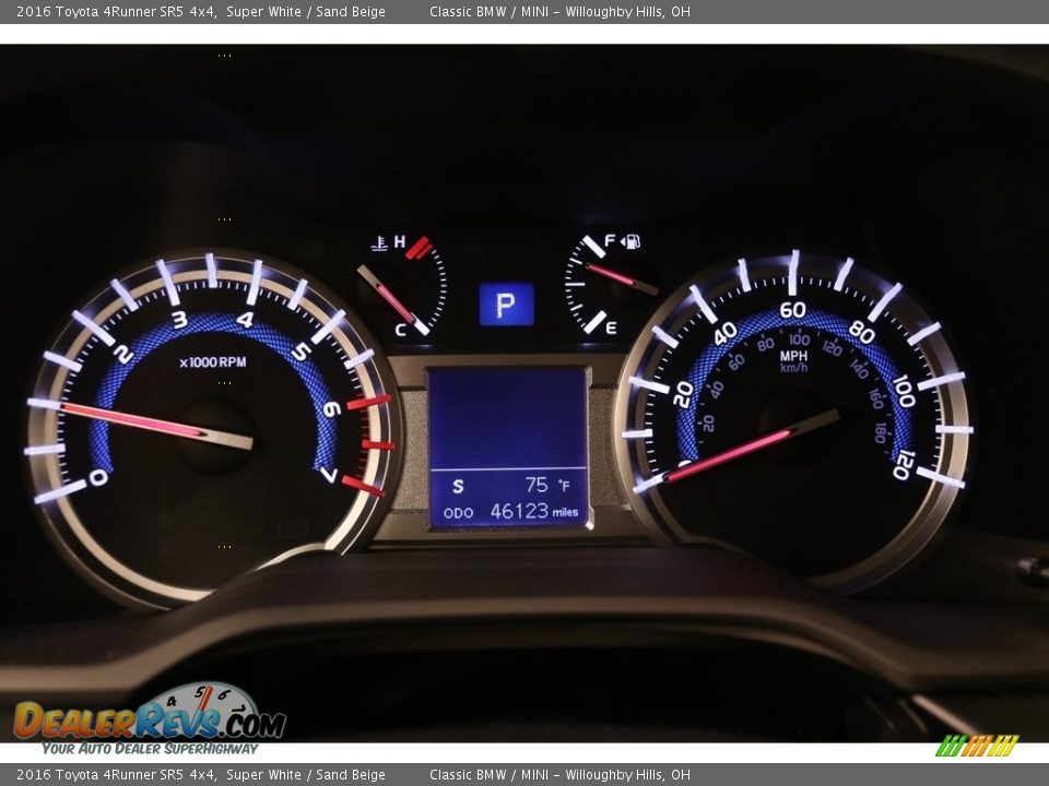2016 Toyota 4Runner SR5 4x4 Super White / Sand Beige Photo #8