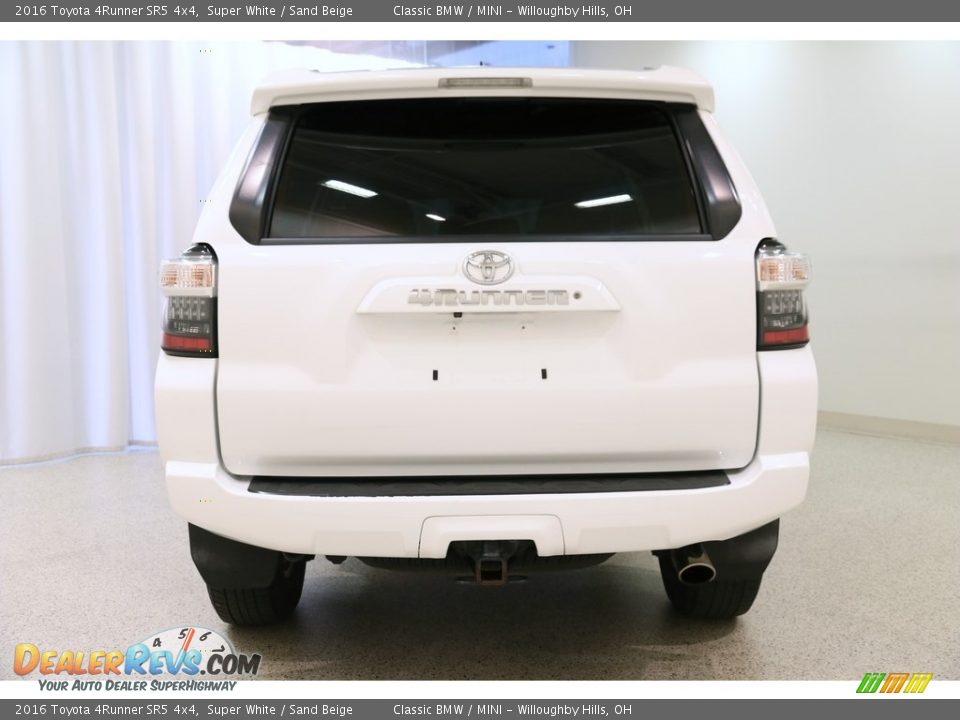 2016 Toyota 4Runner SR5 4x4 Super White / Sand Beige Photo #18