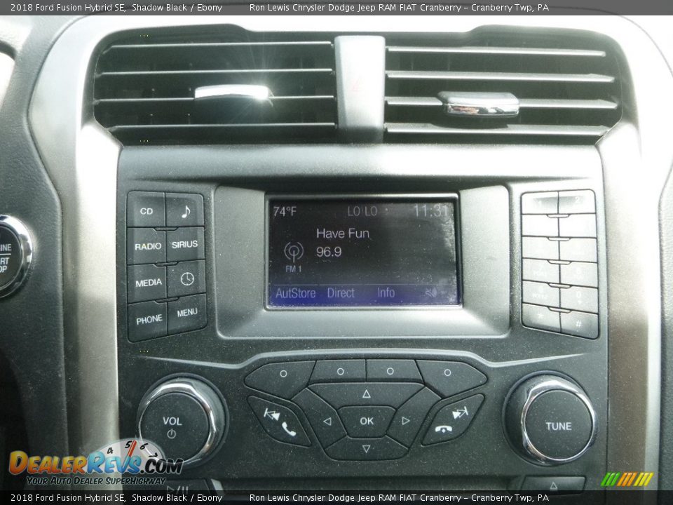 2018 Ford Fusion Hybrid SE Shadow Black / Ebony Photo #17