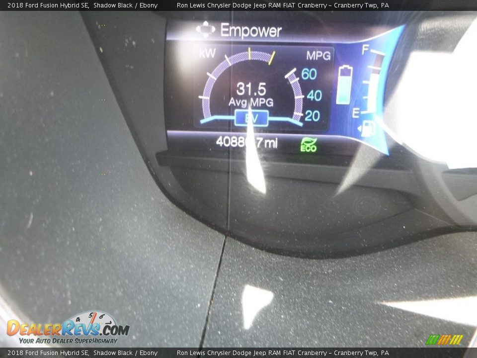 2018 Ford Fusion Hybrid SE Shadow Black / Ebony Photo #19