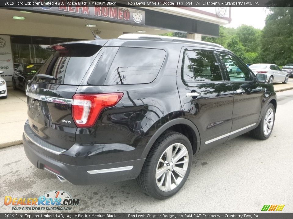 2019 Ford Explorer Limited 4WD Agate Black / Medium Black Photo #2