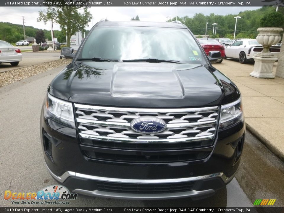 2019 Ford Explorer Limited 4WD Agate Black / Medium Black Photo #4