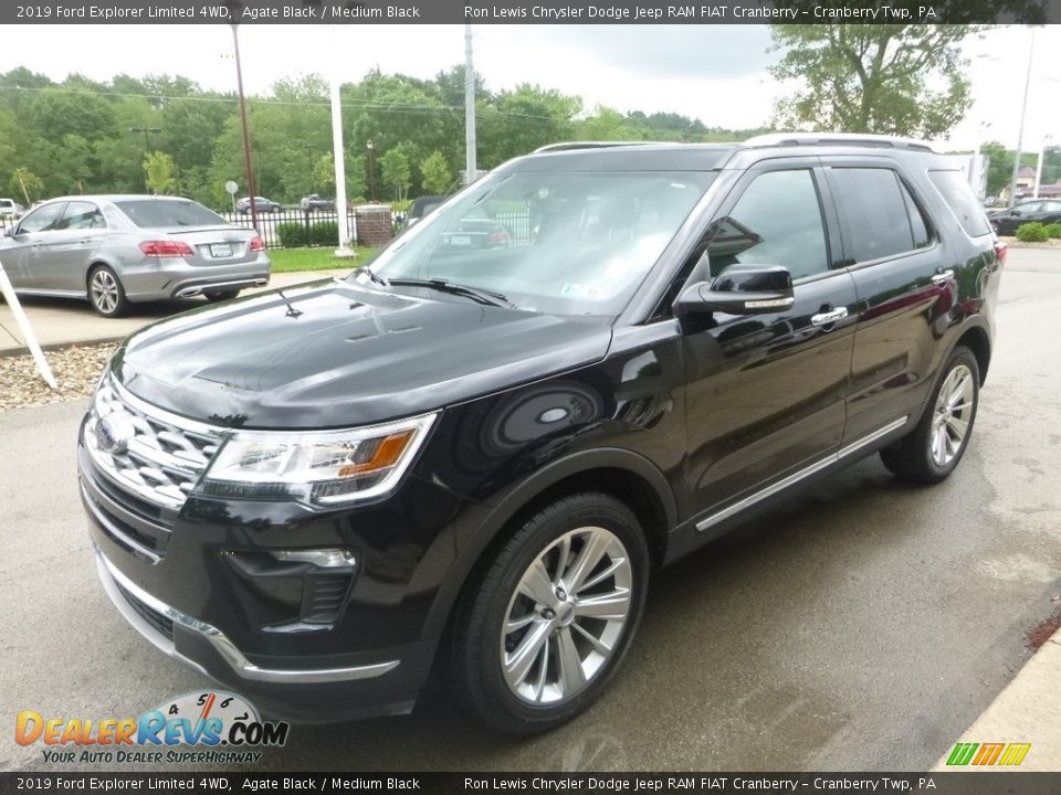 2019 Ford Explorer Limited 4WD Agate Black / Medium Black Photo #5