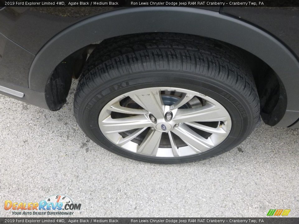 2019 Ford Explorer Limited 4WD Agate Black / Medium Black Photo #9