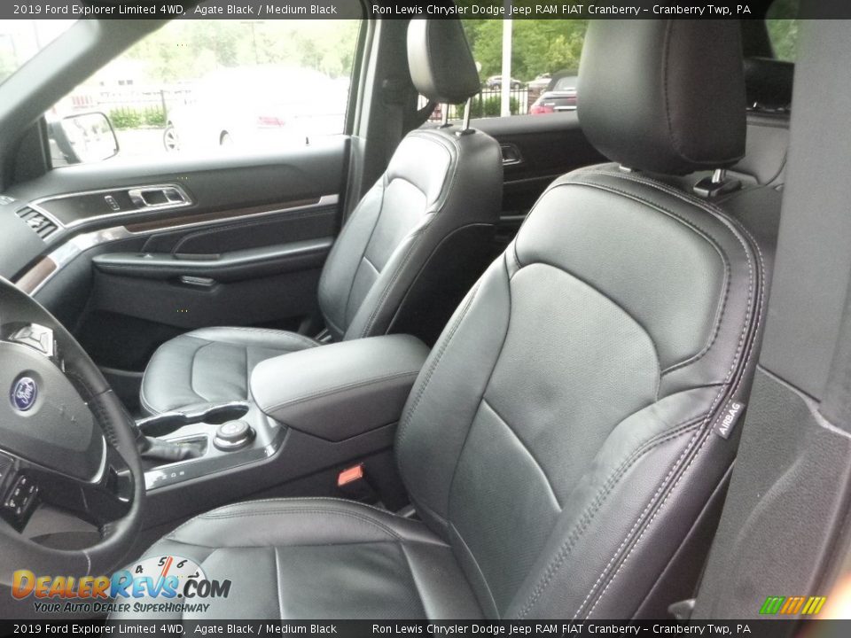 2019 Ford Explorer Limited 4WD Agate Black / Medium Black Photo #14