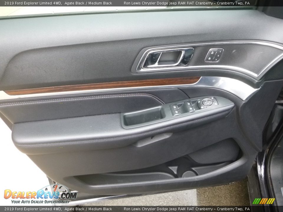 2019 Ford Explorer Limited 4WD Agate Black / Medium Black Photo #15