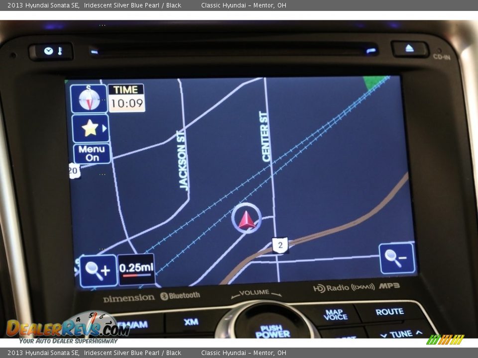 2013 Hyundai Sonata SE Iridescent Silver Blue Pearl / Black Photo #10