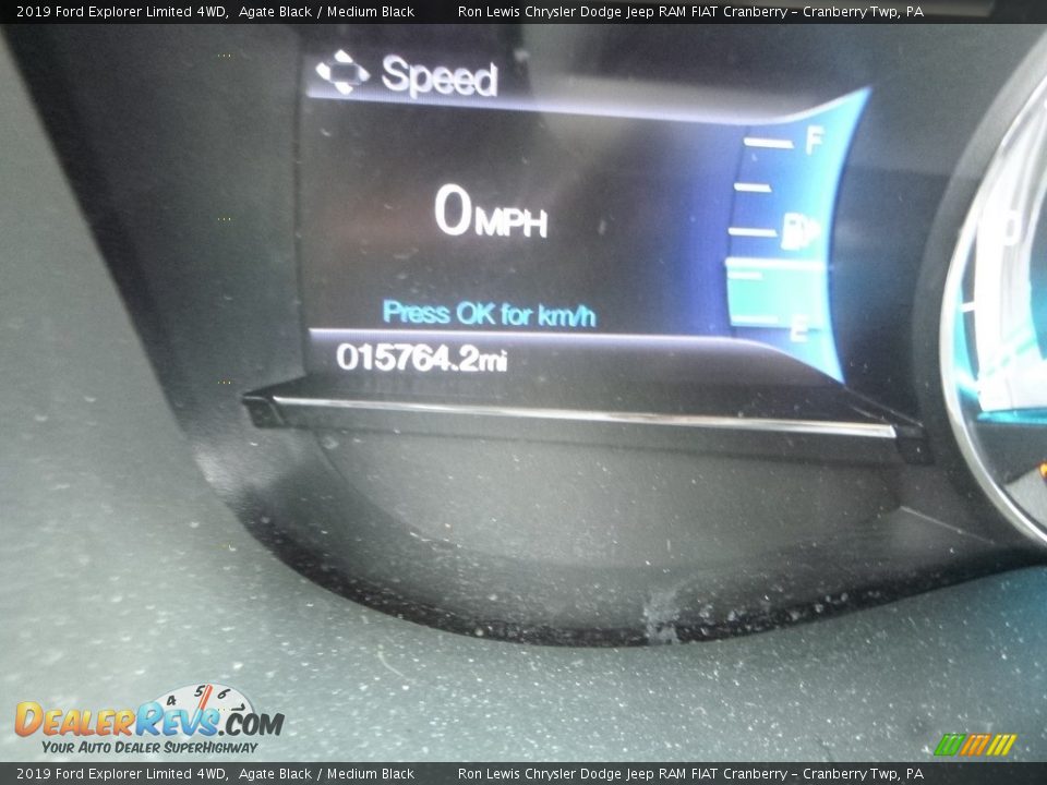 2019 Ford Explorer Limited 4WD Agate Black / Medium Black Photo #19