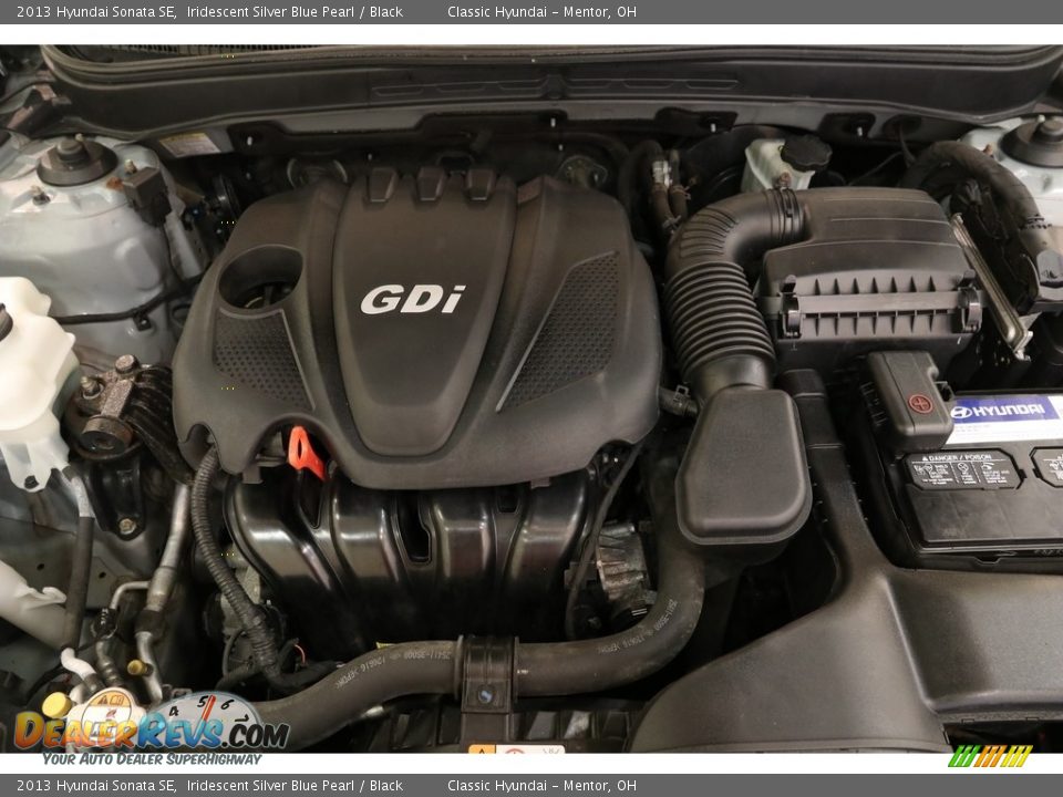 2013 Hyundai Sonata SE Iridescent Silver Blue Pearl / Black Photo #19