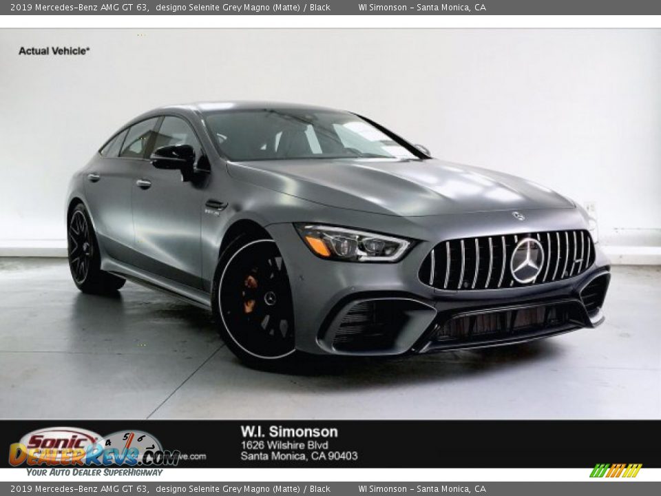 2019 Mercedes-Benz AMG GT 63 designo Selenite Grey Magno (Matte) / Black Photo #1