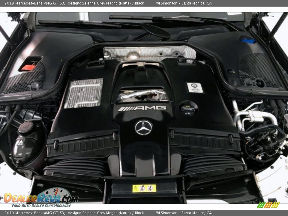 2019 Mercedes-Benz AMG GT 63 designo Selenite Grey Magno (Matte) / Black Photo #9
