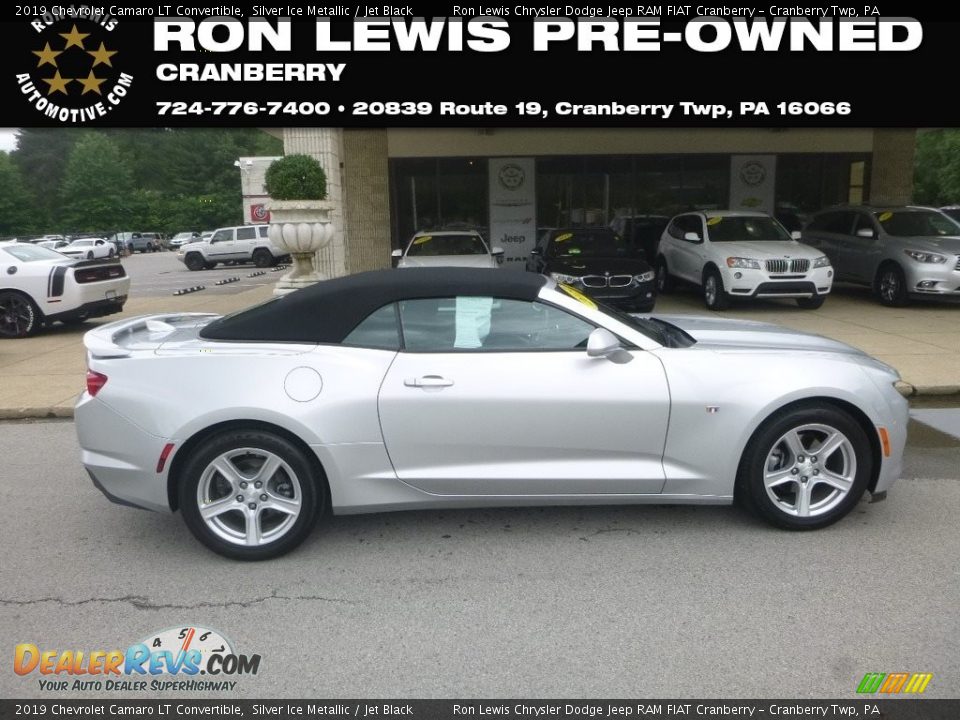 2019 Chevrolet Camaro LT Convertible Silver Ice Metallic / Jet Black Photo #1