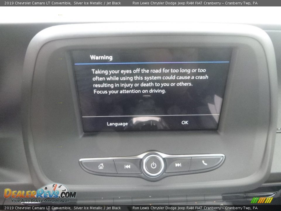 2019 Chevrolet Camaro LT Convertible Silver Ice Metallic / Jet Black Photo #16