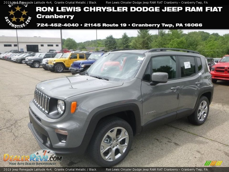 2019 Jeep Renegade Latitude 4x4 Granite Crystal Metallic / Black Photo #1