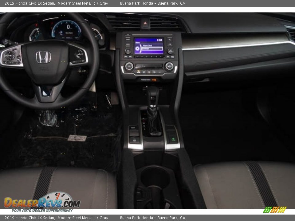 2019 Honda Civic LX Sedan Modern Steel Metallic / Gray Photo #18