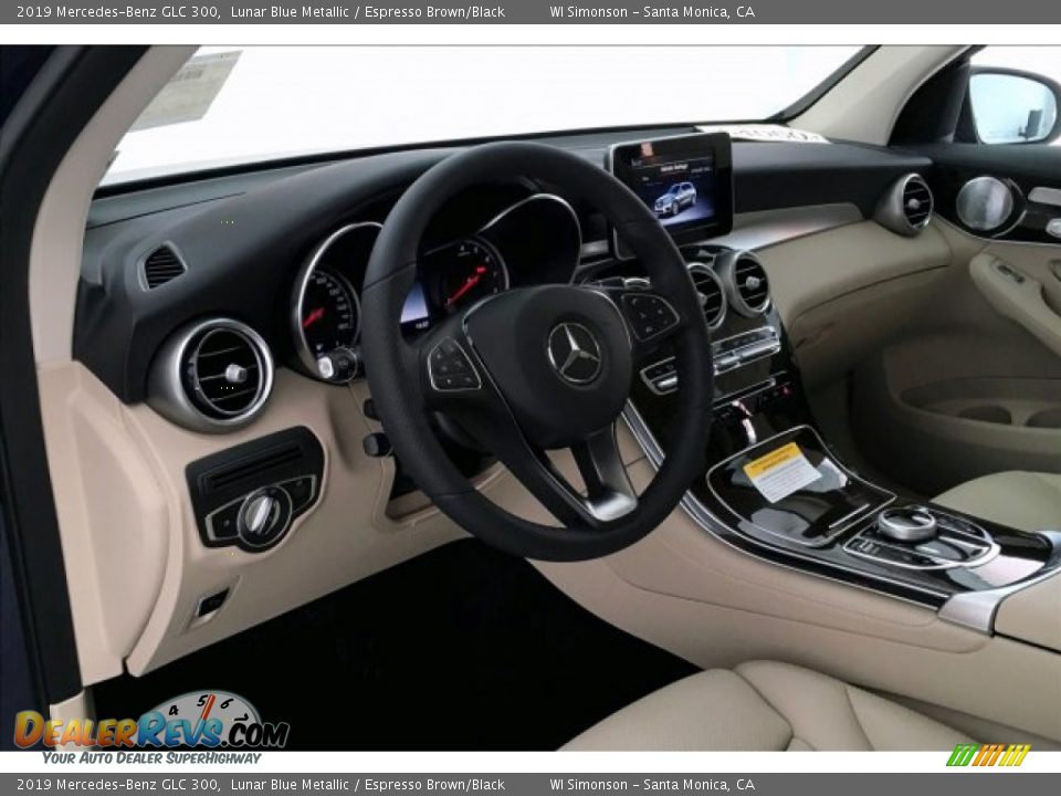 2019 Mercedes-Benz GLC 300 Lunar Blue Metallic / Espresso Brown/Black Photo #4