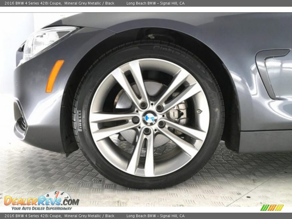 2016 BMW 4 Series 428i Coupe Mineral Grey Metallic / Black Photo #8