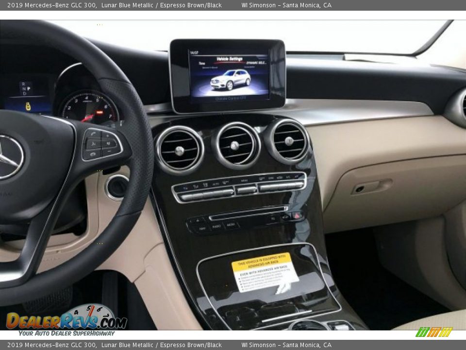 2019 Mercedes-Benz GLC 300 Lunar Blue Metallic / Espresso Brown/Black Photo #6