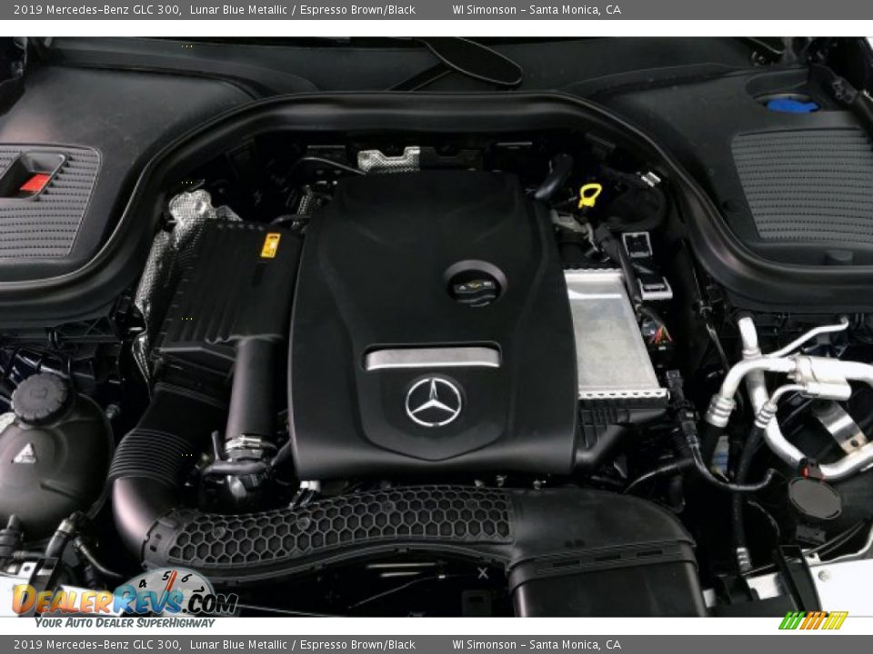 2019 Mercedes-Benz GLC 300 Lunar Blue Metallic / Espresso Brown/Black Photo #8