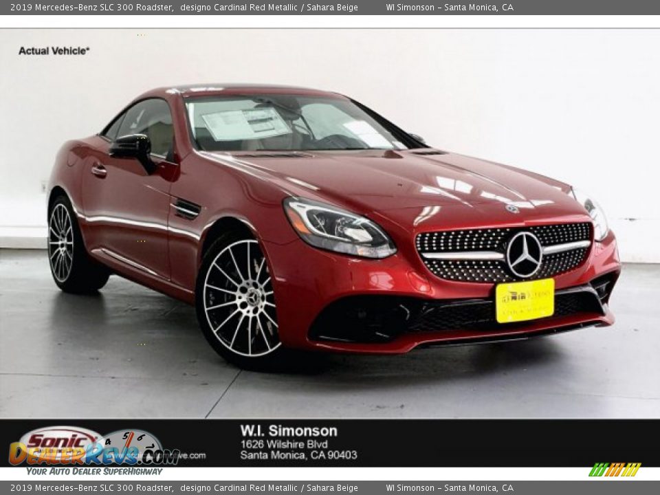 2019 Mercedes-Benz SLC 300 Roadster designo Cardinal Red Metallic / Sahara Beige Photo #1