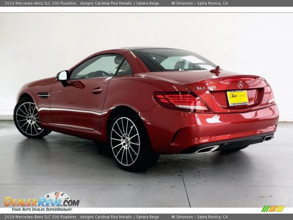 2019 Mercedes-Benz SLC 300 Roadster designo Cardinal Red Metallic / Sahara Beige Photo #2