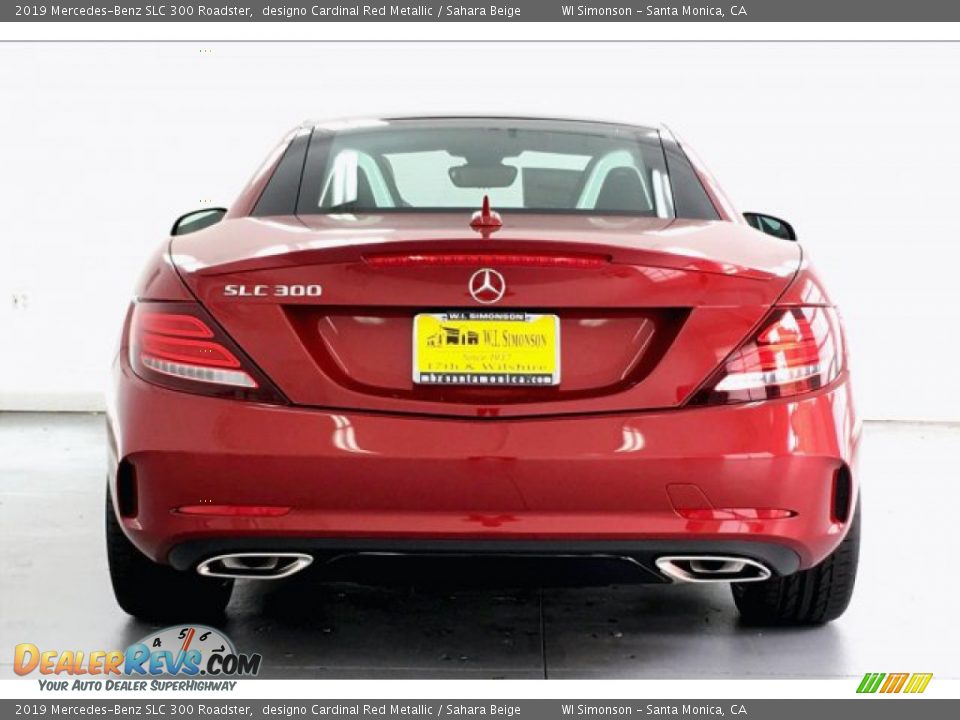 2019 Mercedes-Benz SLC 300 Roadster designo Cardinal Red Metallic / Sahara Beige Photo #3