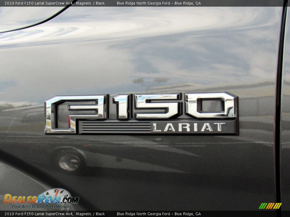 2019 Ford F150 Lariat SuperCrew 4x4 Magnetic / Black Photo #35