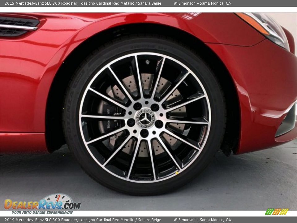2019 Mercedes-Benz SLC 300 Roadster designo Cardinal Red Metallic / Sahara Beige Photo #9