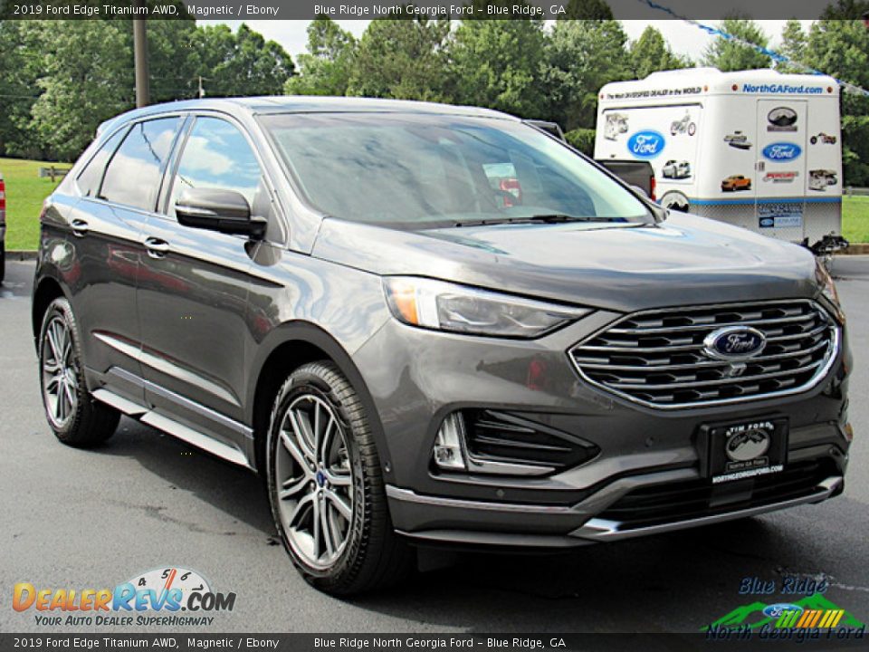2019 Ford Edge Titanium AWD Magnetic / Ebony Photo #7