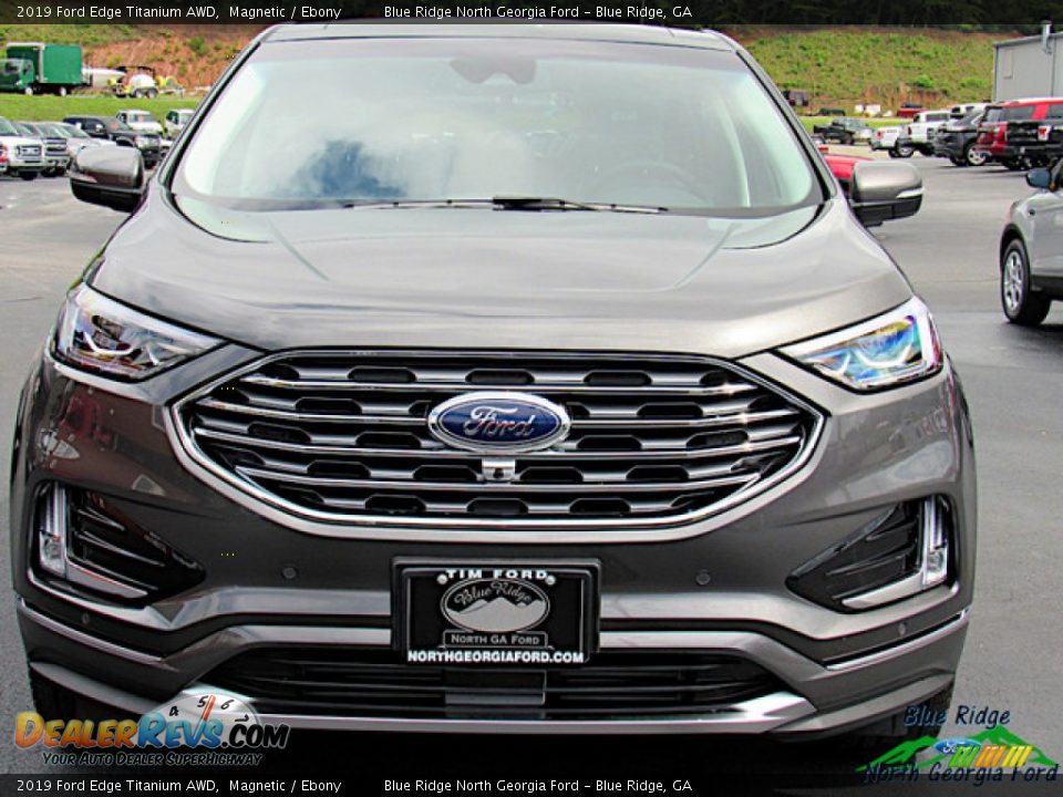 2019 Ford Edge Titanium AWD Magnetic / Ebony Photo #8