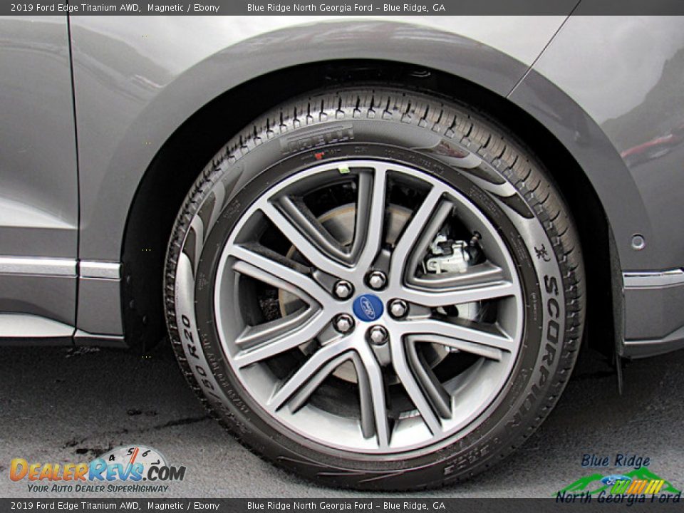 2019 Ford Edge Titanium AWD Magnetic / Ebony Photo #9