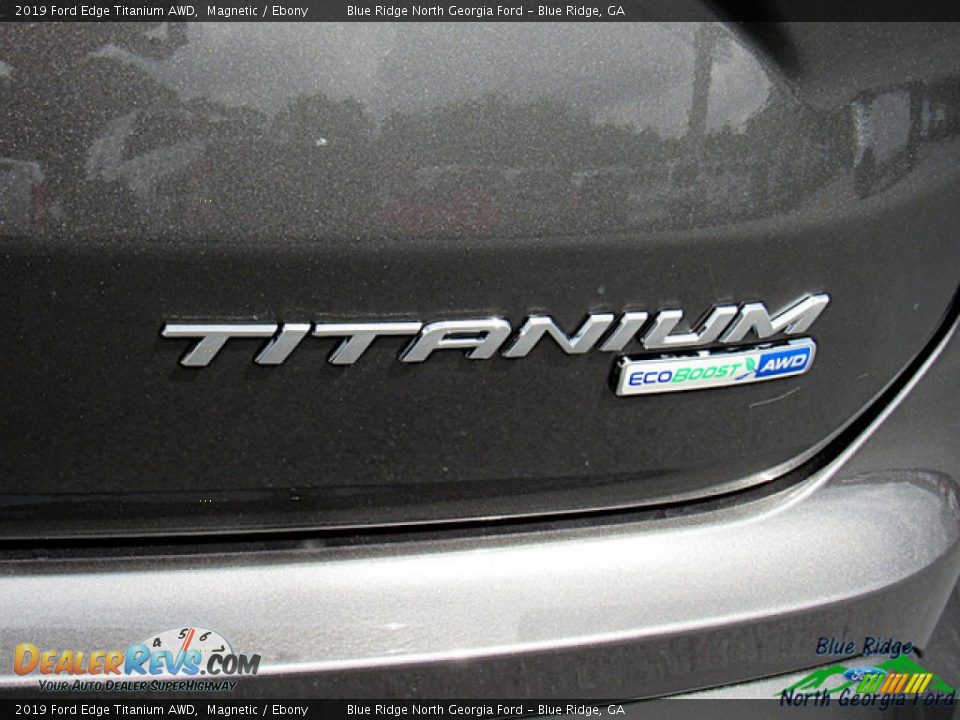 2019 Ford Edge Titanium AWD Magnetic / Ebony Photo #35