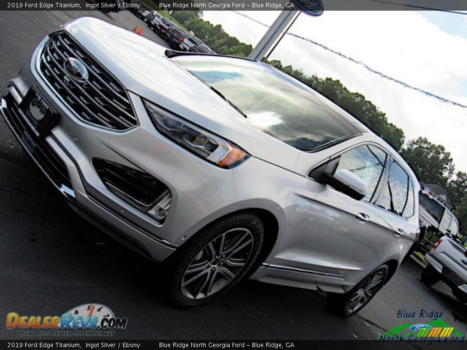 2019 Ford Edge Titanium Ingot Silver / Ebony Photo #29