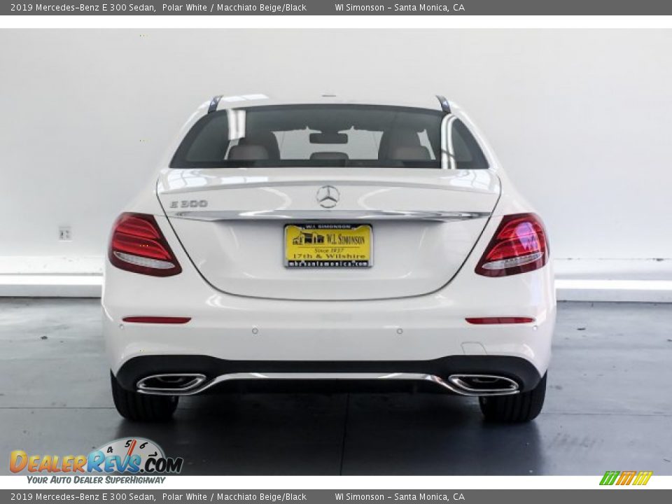 2019 Mercedes-Benz E 300 Sedan Polar White / Macchiato Beige/Black Photo #3