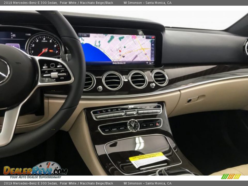 2019 Mercedes-Benz E 300 Sedan Polar White / Macchiato Beige/Black Photo #6