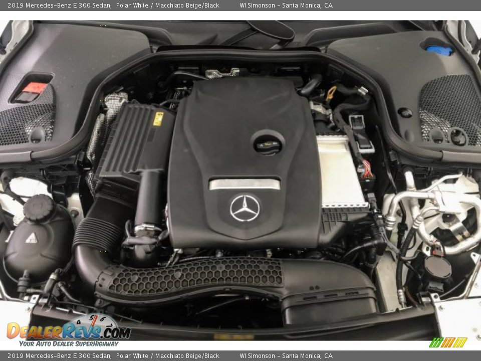 2019 Mercedes-Benz E 300 Sedan Polar White / Macchiato Beige/Black Photo #8