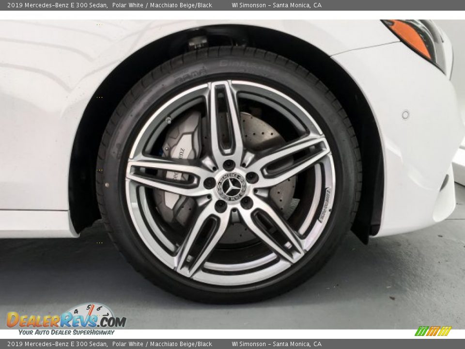 2019 Mercedes-Benz E 300 Sedan Polar White / Macchiato Beige/Black Photo #9