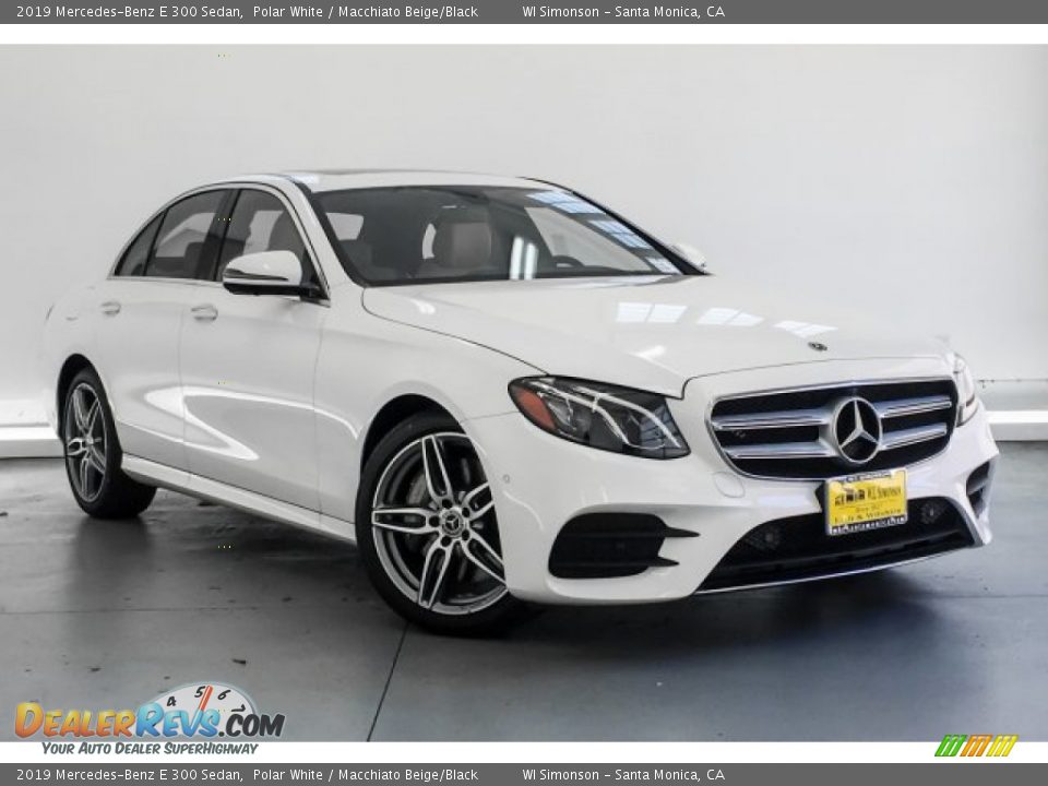 2019 Mercedes-Benz E 300 Sedan Polar White / Macchiato Beige/Black Photo #10