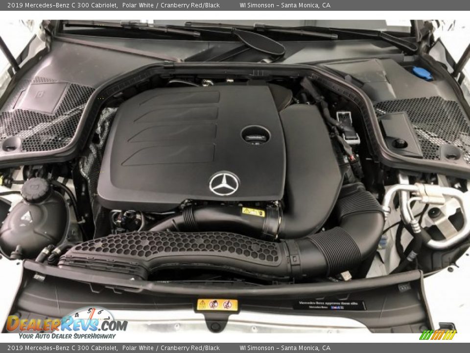 2019 Mercedes-Benz C 300 Cabriolet Polar White / Cranberry Red/Black Photo #8