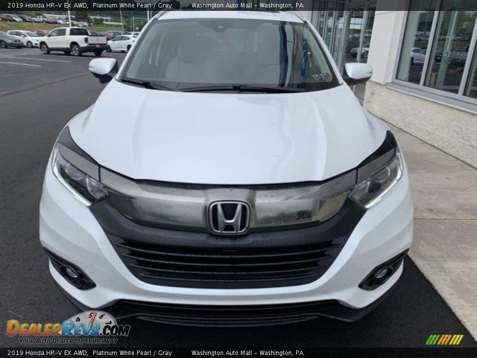 2019 Honda HR-V EX AWD Platinum White Pearl / Gray Photo #3
