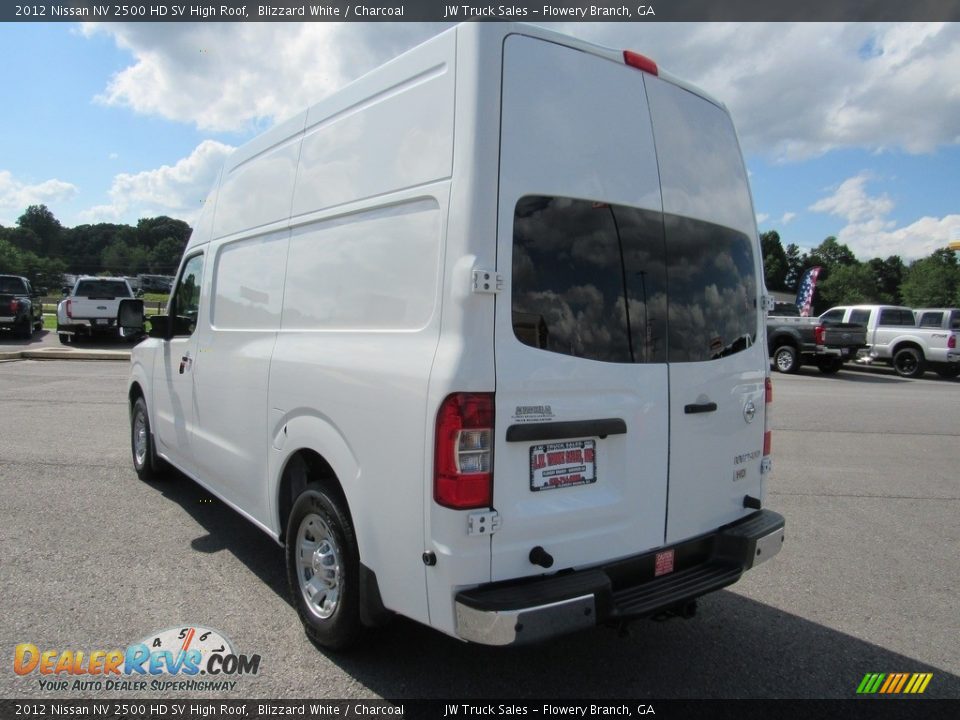 2012 Nissan NV 2500 HD SV High Roof Blizzard White / Charcoal Photo #3